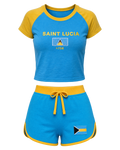 Saint Lucia Flag Set