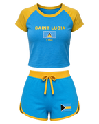Saint Lucia Flag Set