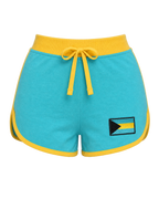 Bahamas Flag Shorts - front