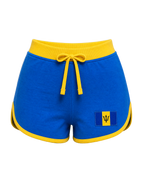 Barbados Flag Shorts - front