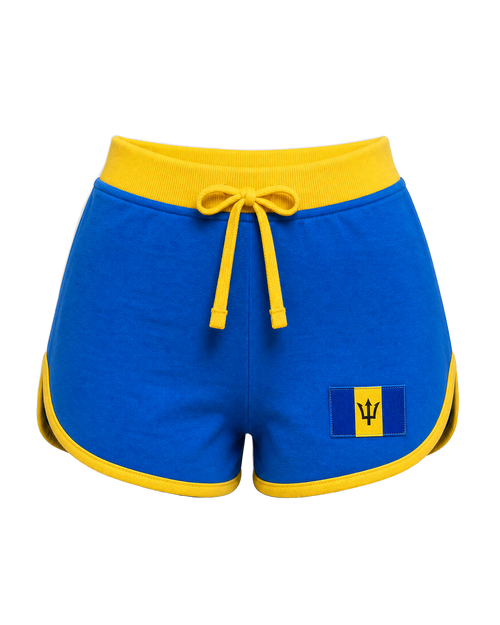 Barbados Flag Shorts - front