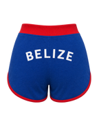 Belize Flag Shorts - back