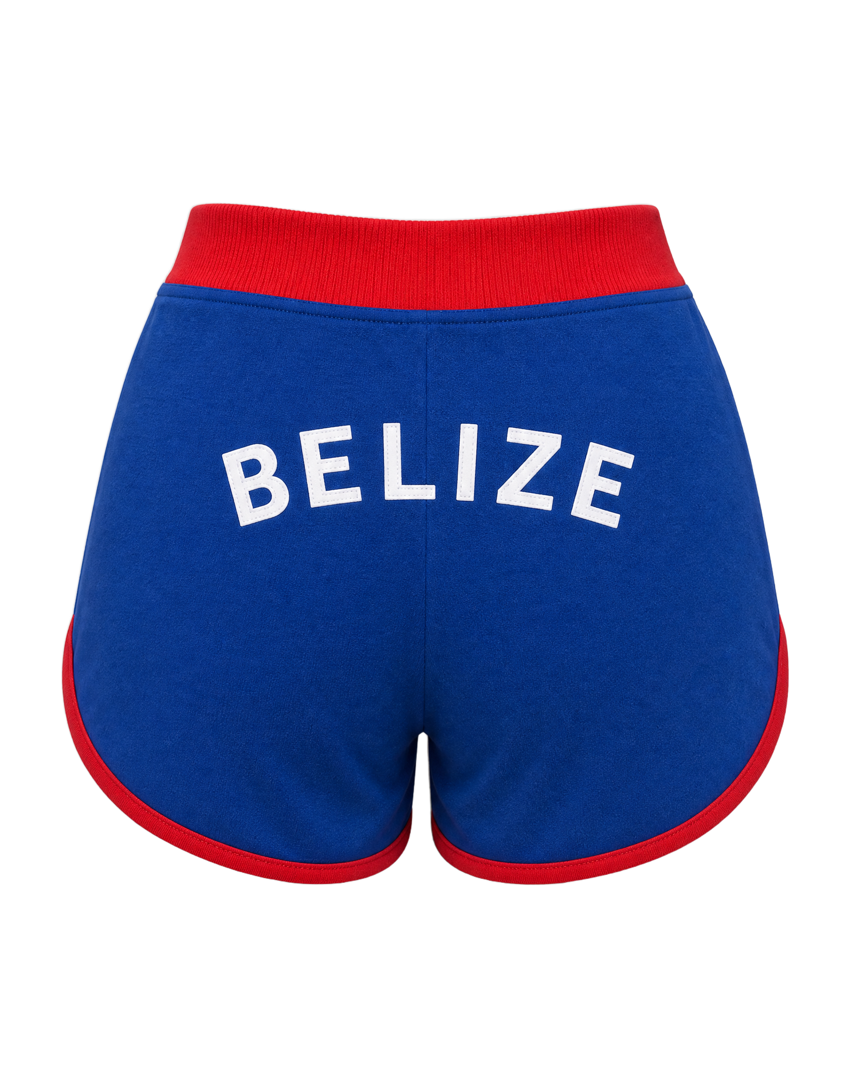 Belize Flag Shorts - back
