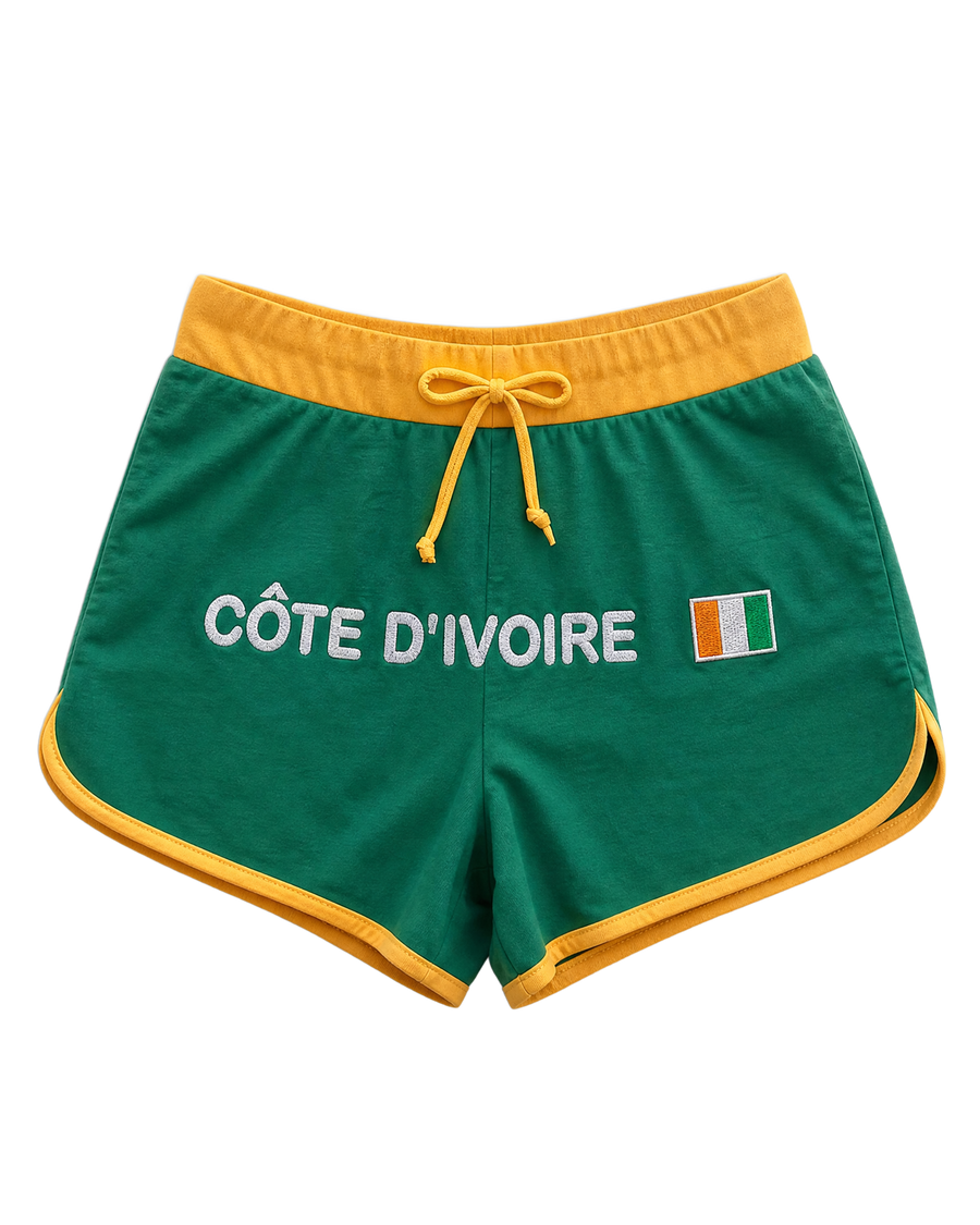 Cote d'Ivoire Flag Shorts