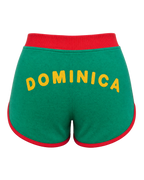 Dominica Flag Shorts - back