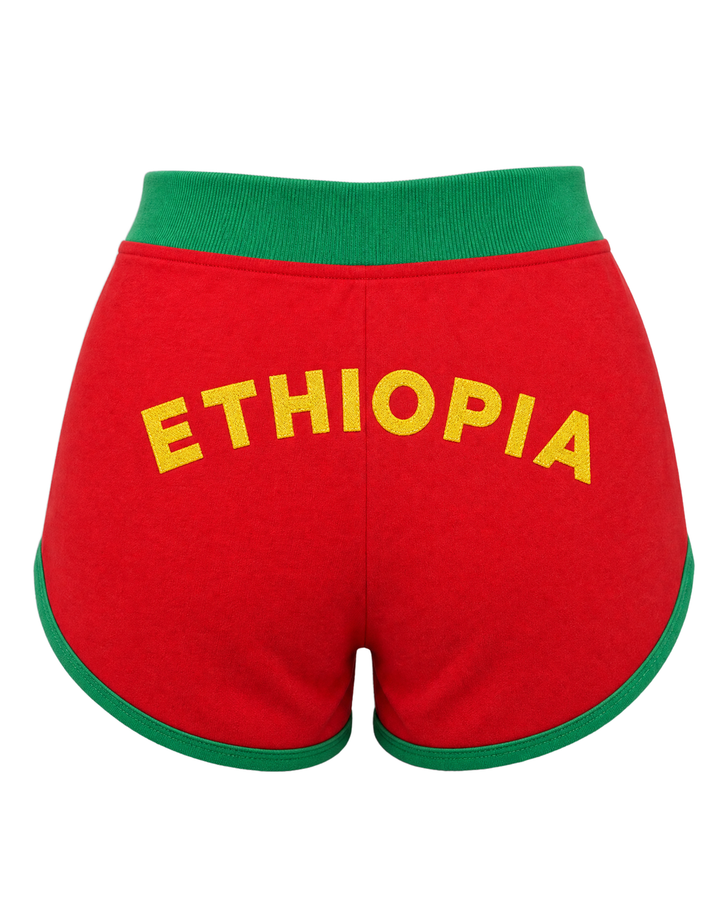 Ethiopia Flag Shorts - back