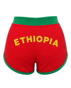 Ethiopia Flag Shorts - back