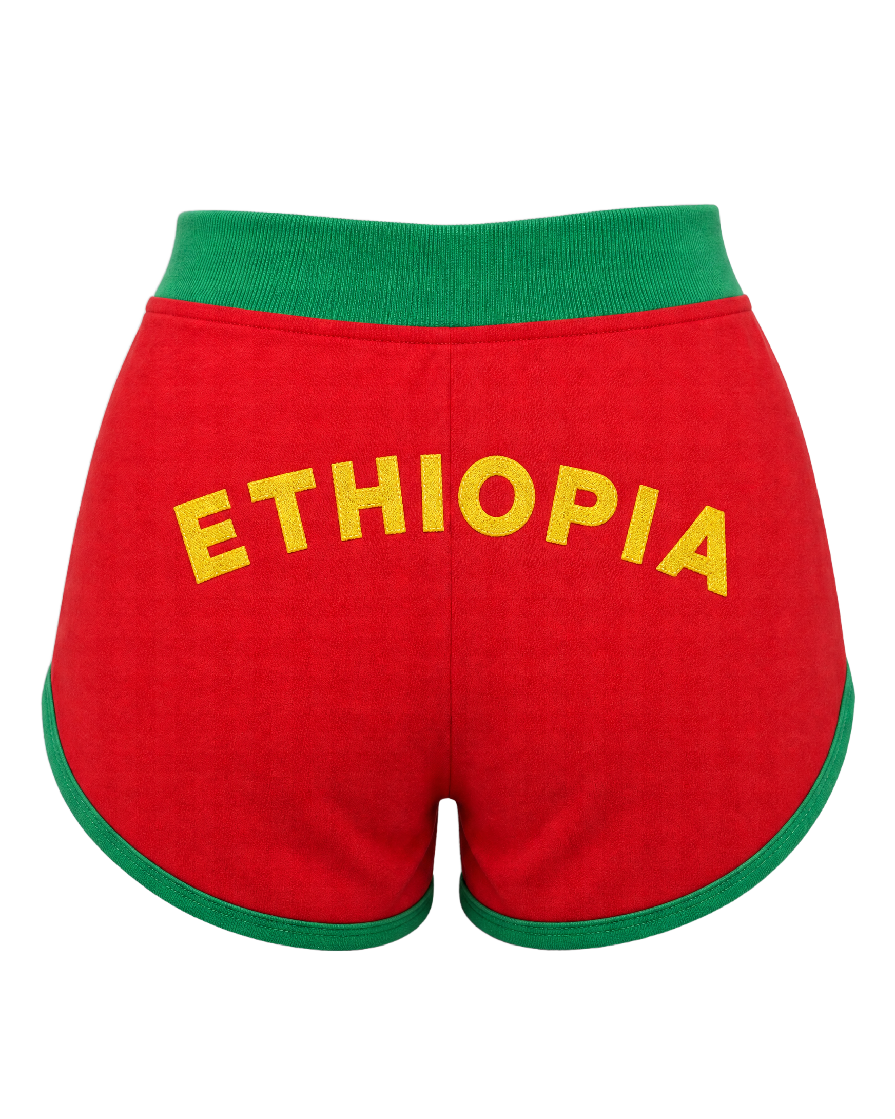 Ethiopia Flag Shorts - back