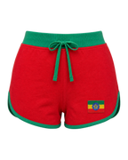 Ethiopia Flag Shorts - front