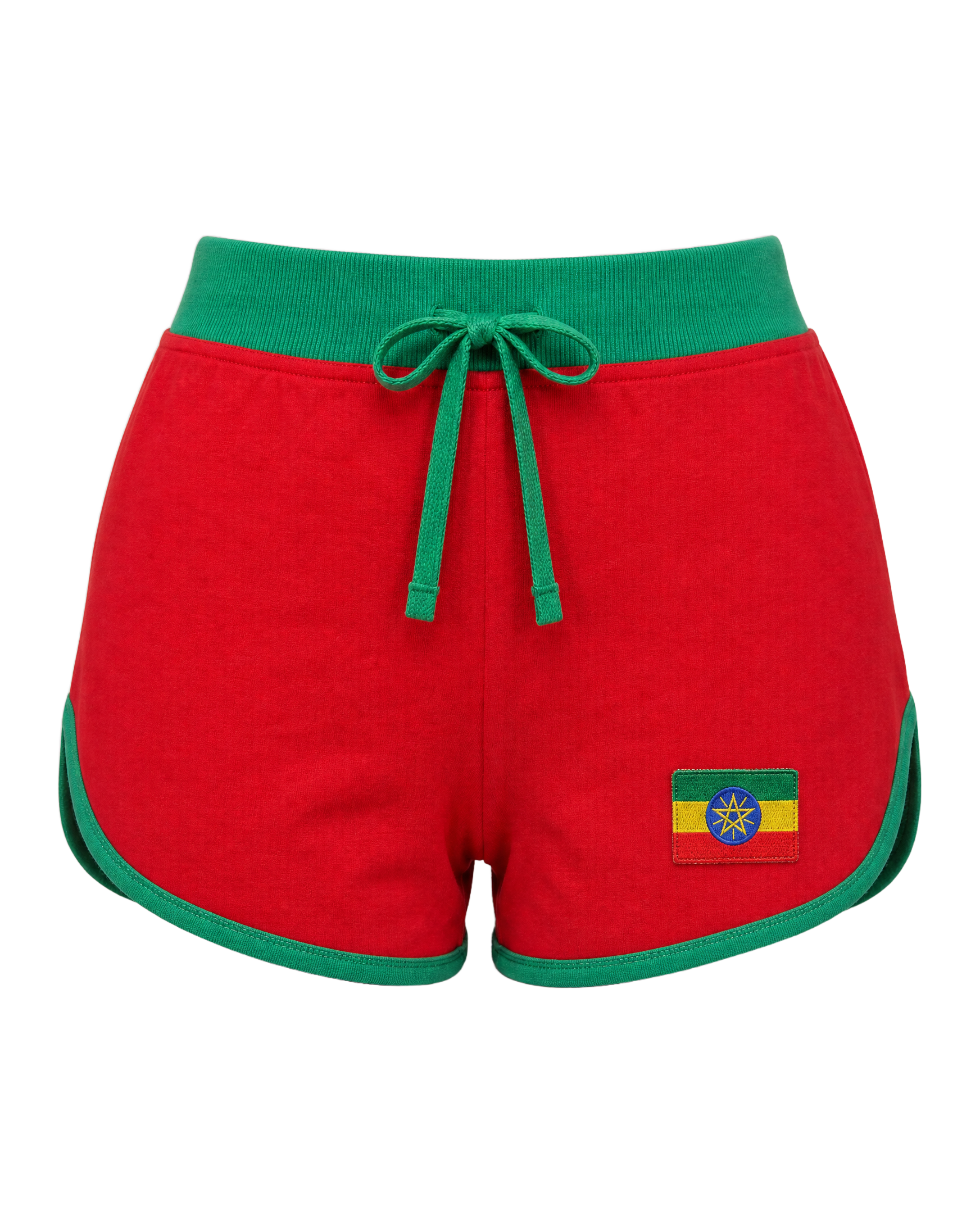 Ethiopia Flag Shorts - front