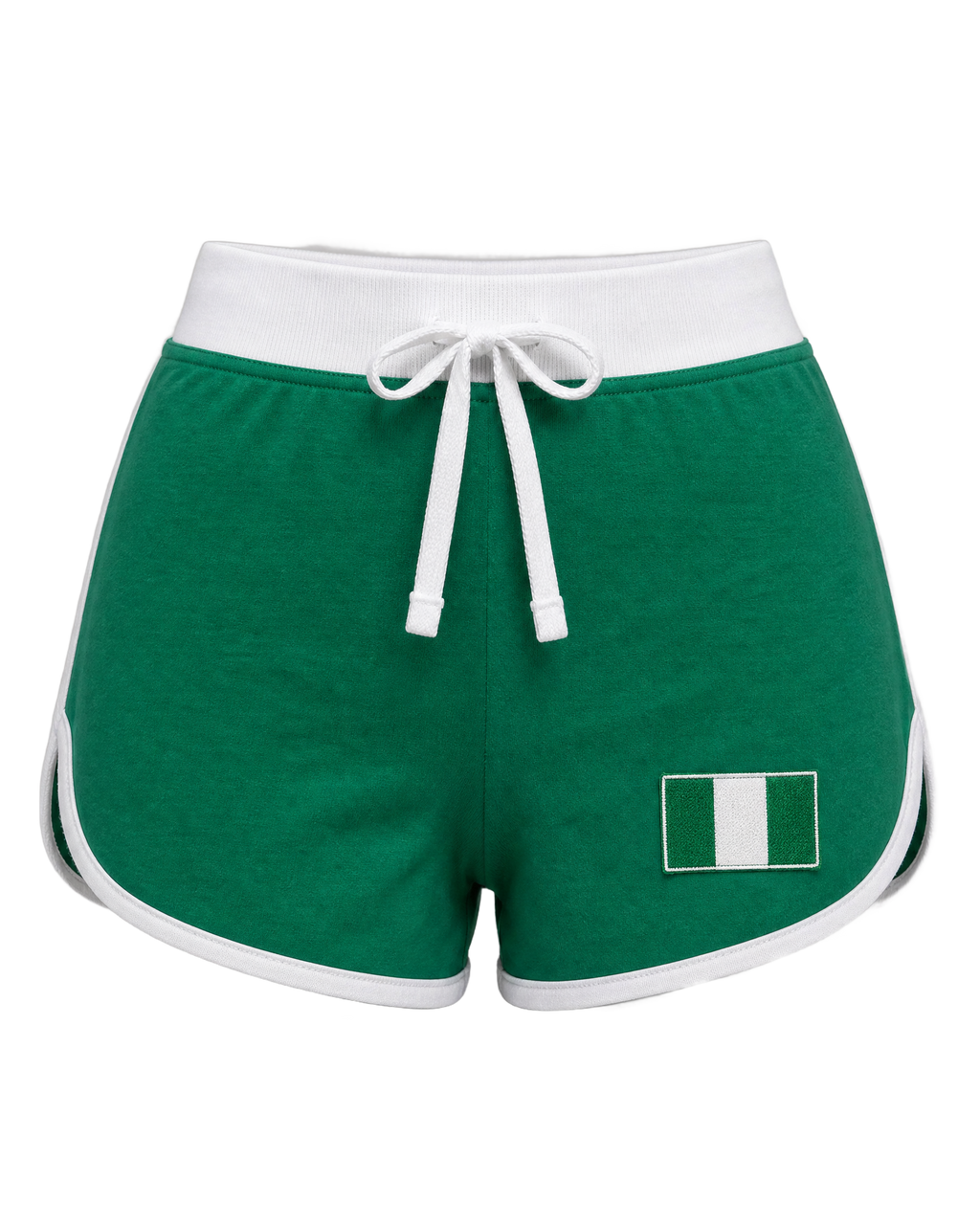 Nigeria Flag Shorts - front