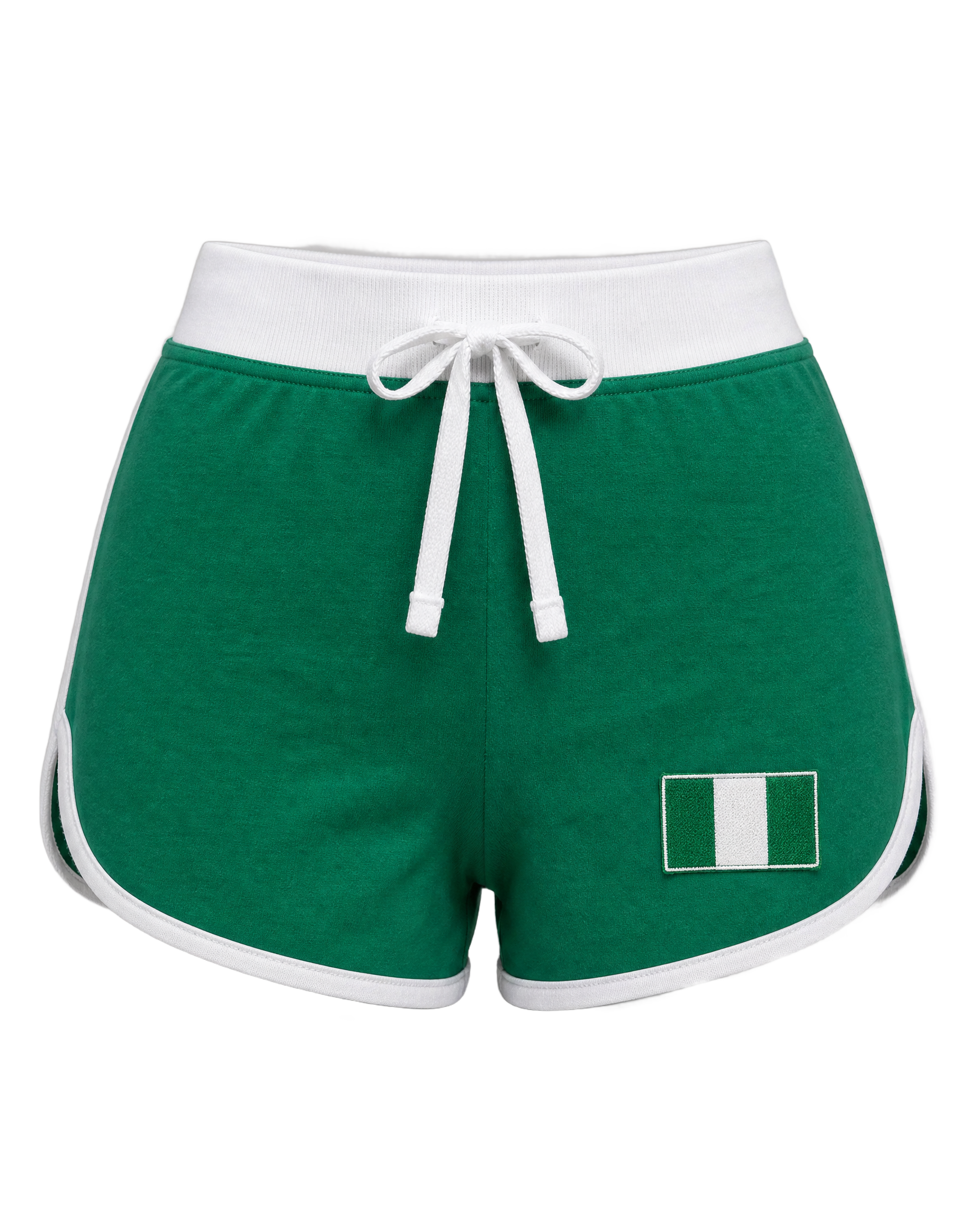 Nigeria Flag Shorts - front