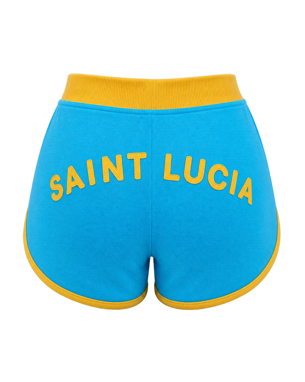 Saint Lucia Flag Shorts - back