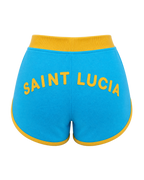 Saint Lucia Flag Shorts - back