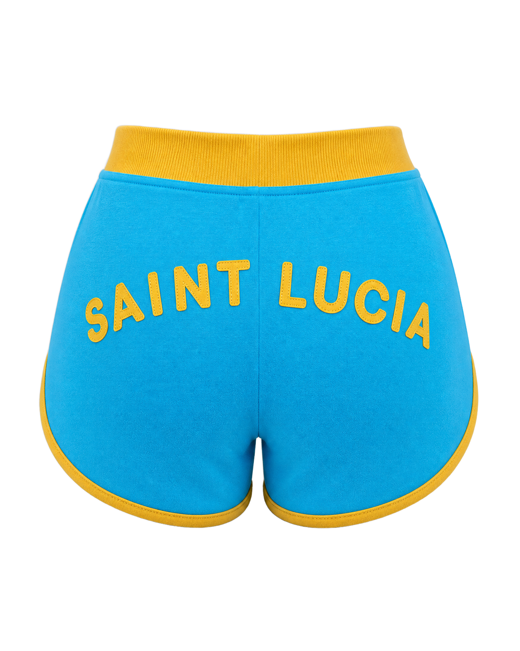 Saint Lucia Flag Shorts - back