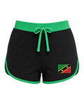 St Kitts and Nevis Flag Shorts - front
