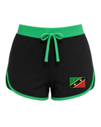 St Kitts and Nevis Flag Shorts - front