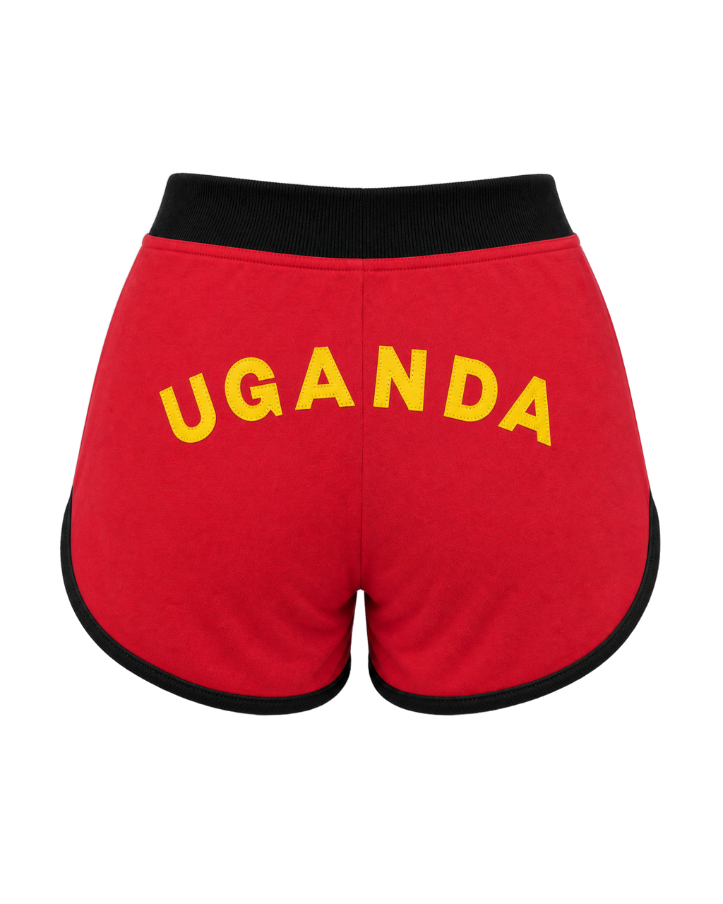 Uganda Flag Shorts - back