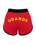 Uganda Flag Shorts - back