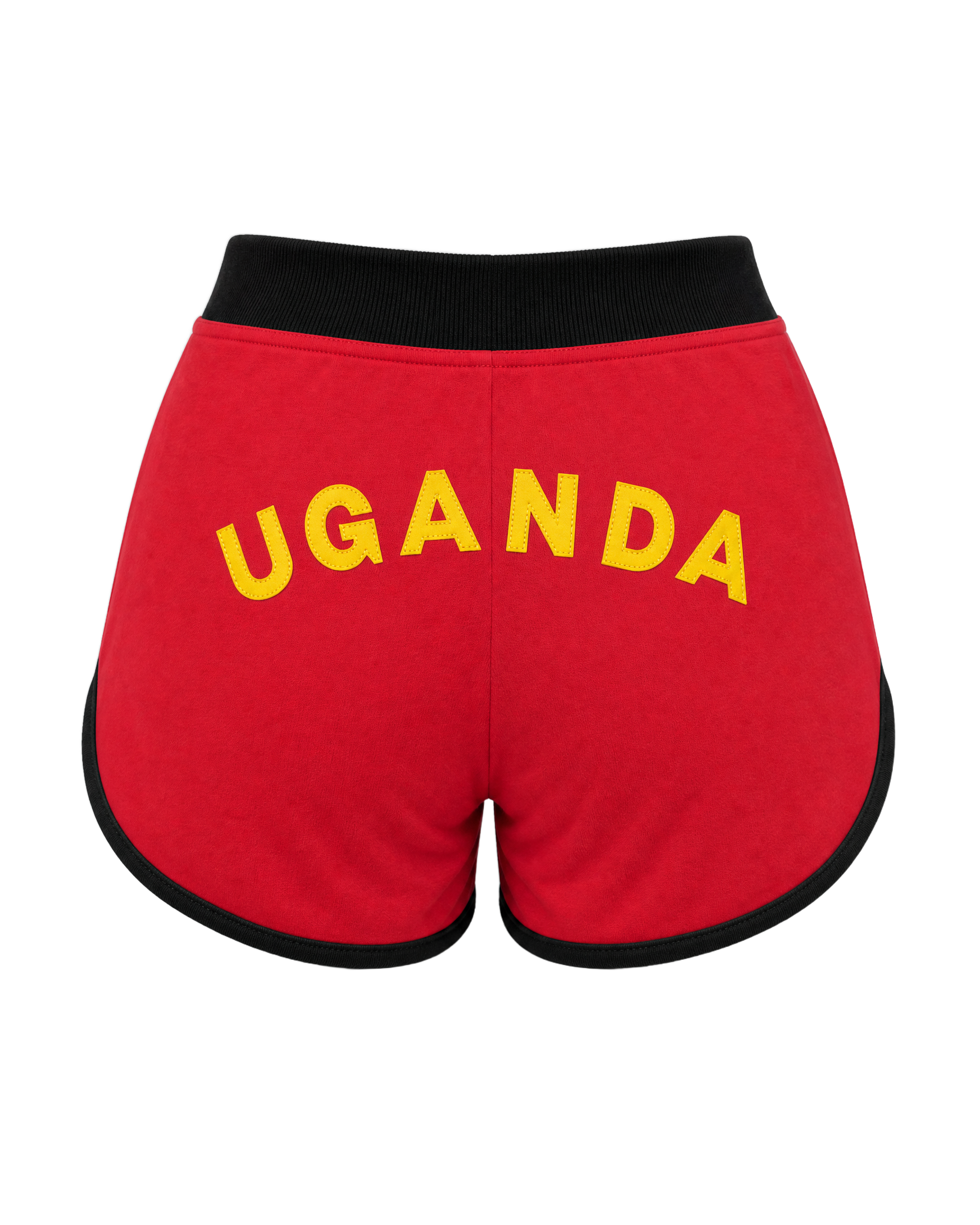 Uganda Flag Shorts - back