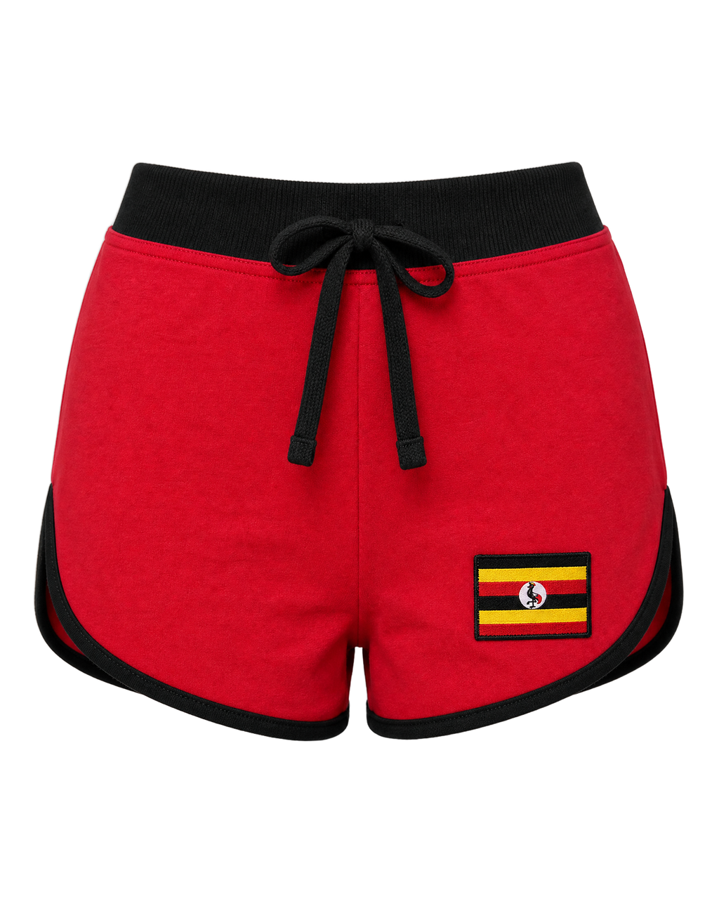 Uganda Flag Shorts - front