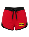 Uganda Flag Shorts - front