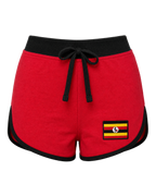 Uganda Flag Shorts - front