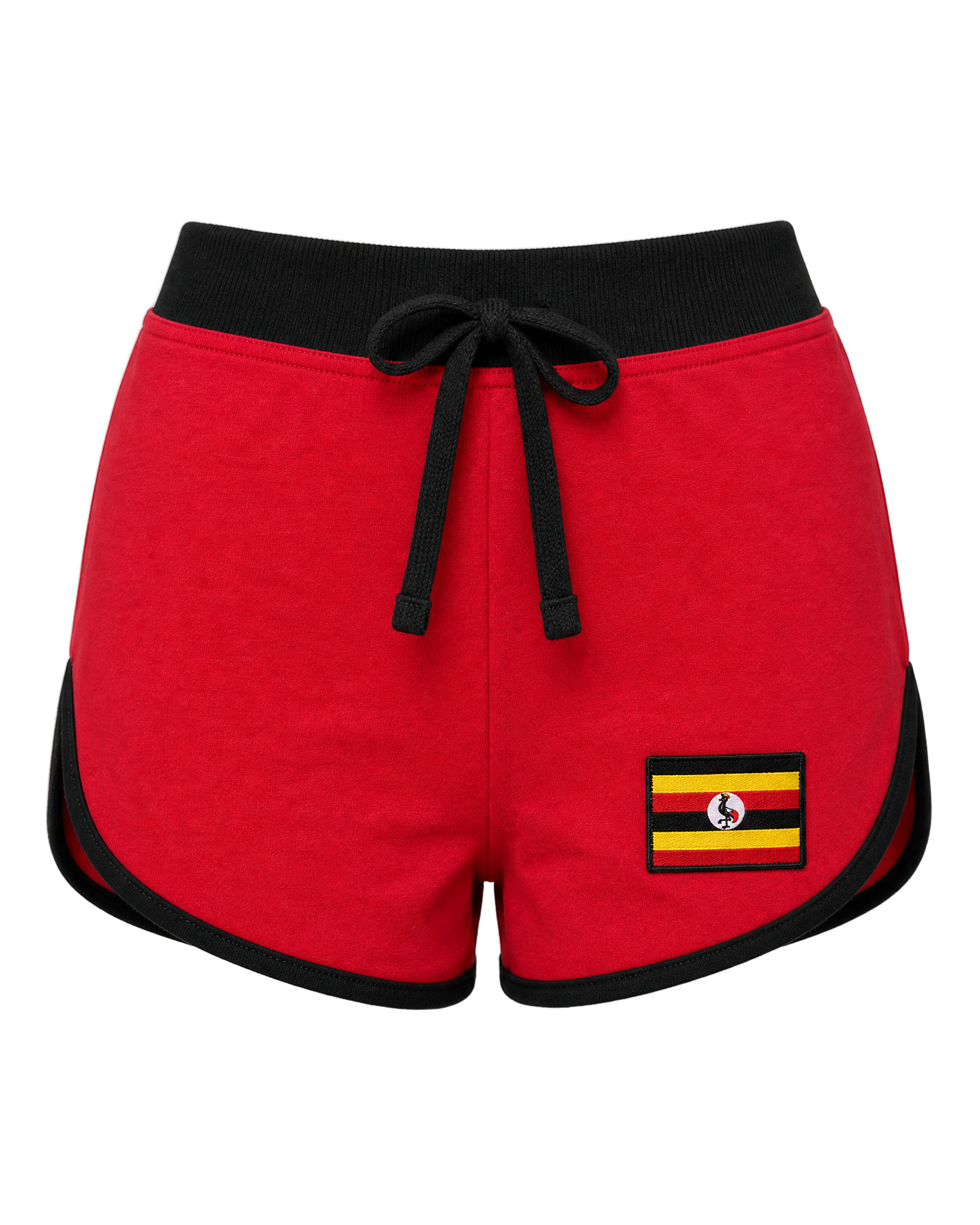 Uganda Flag Shorts - front