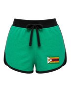 Zimbabwe Flag Shorts - front
